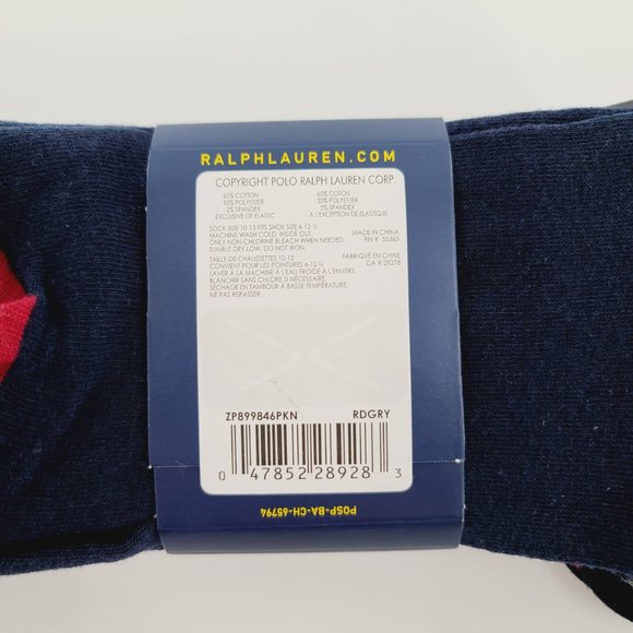 Polo Ralph Lauren 3 Pairs Dress Socks Argyle Men's - Picture 5 of 7